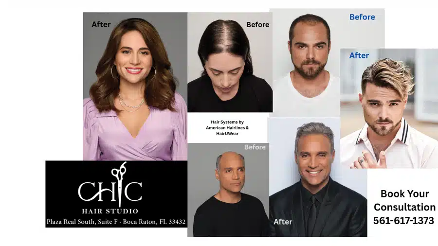 CHIC Hair Studio Boca Raton Semi-Permanent Hair Loss Solutions for Women and Men